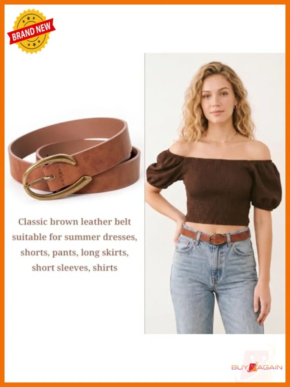 Retro C-Buckle Suede Leather Belt for Women Faux Leather PU Animal Print